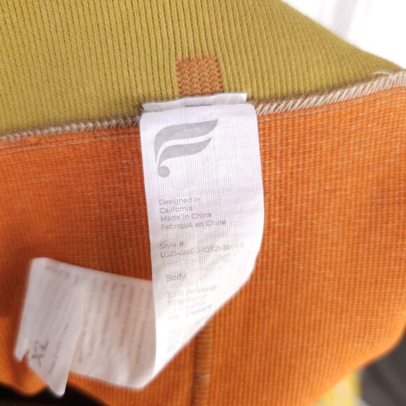 Fabletics Legging Women XL Seamless Jacquard Olive Green Stretch Knit Super Cozy - Picture 9 of 16